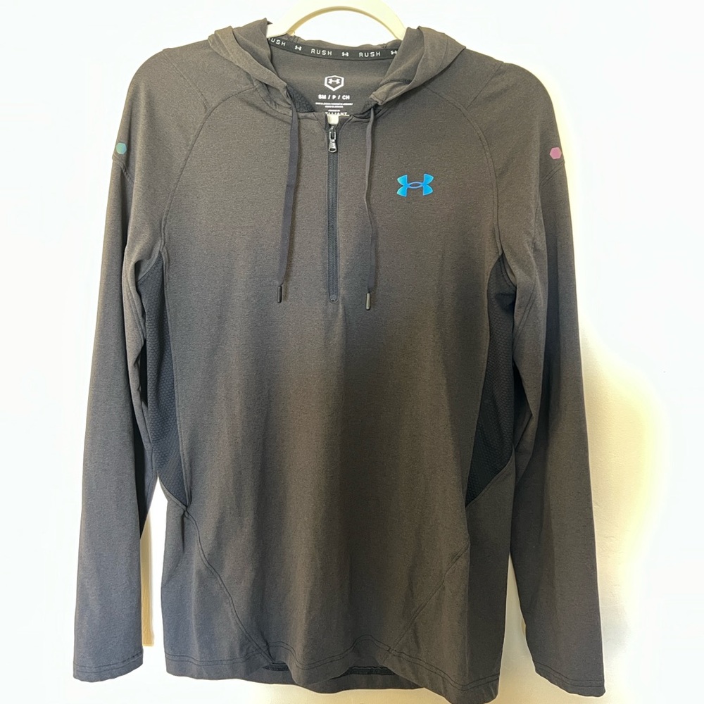 Under Armour Charcoal Hoodie with Reflective Logo